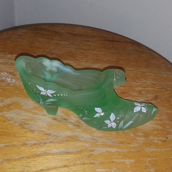 FENTON Willow Green Satin Cat Slipper - Picture 11 of 11
